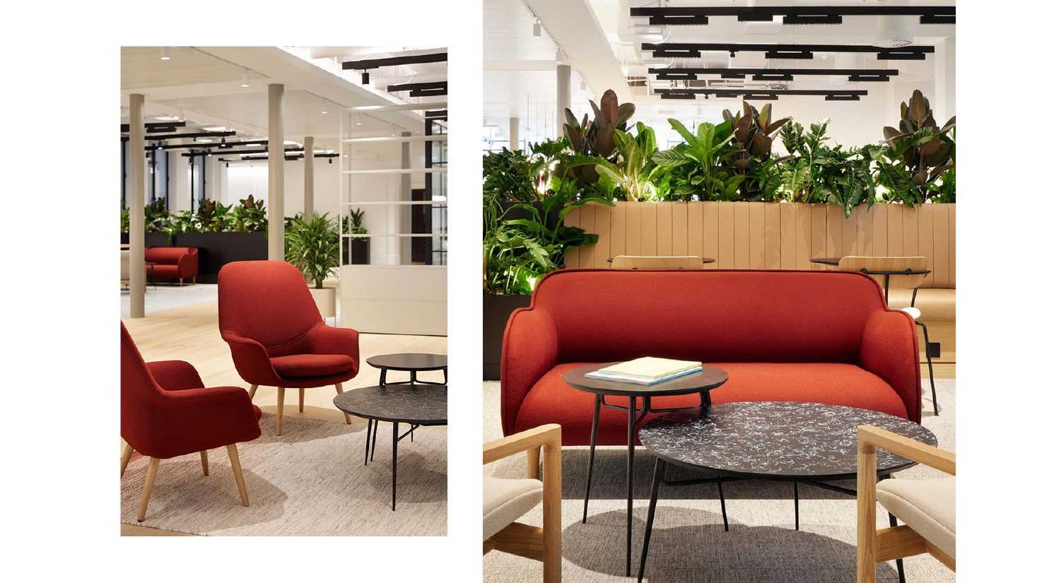 Desired look & feel: Soft seating and planting reference