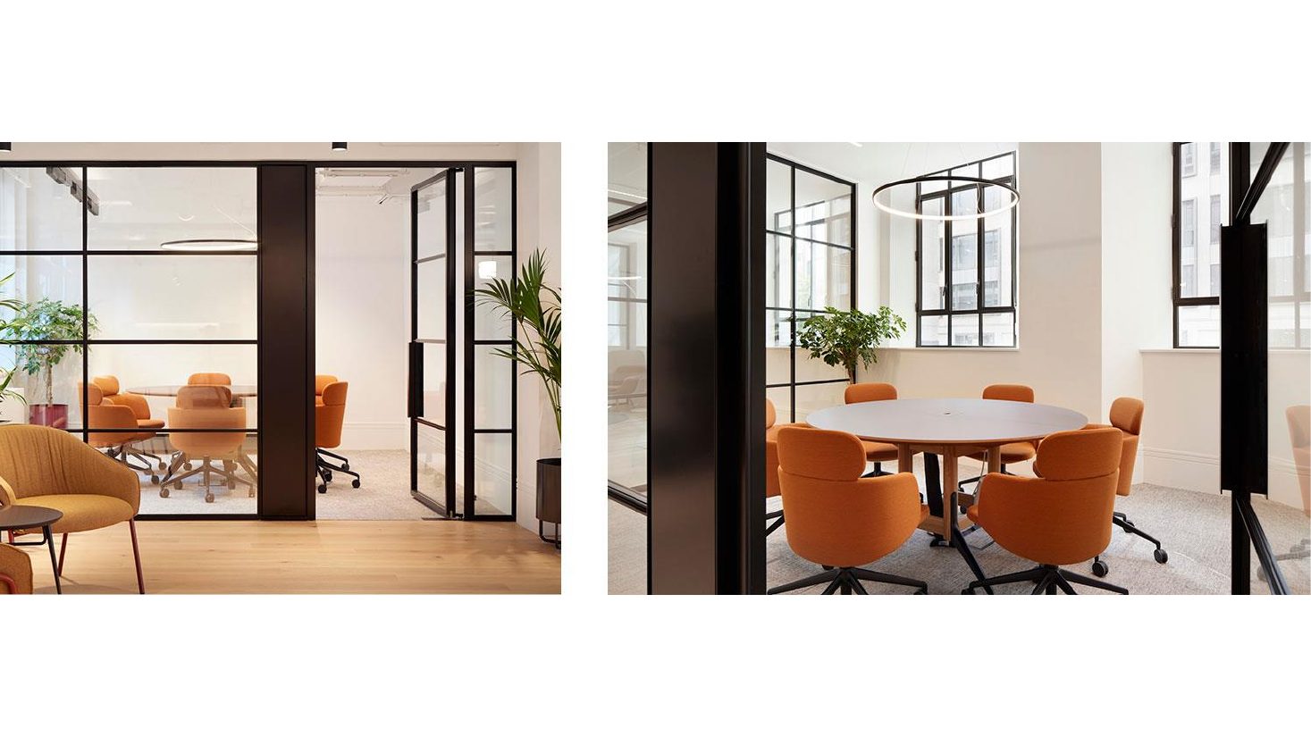 Desired look & feel: Meeting room and glass partition reference