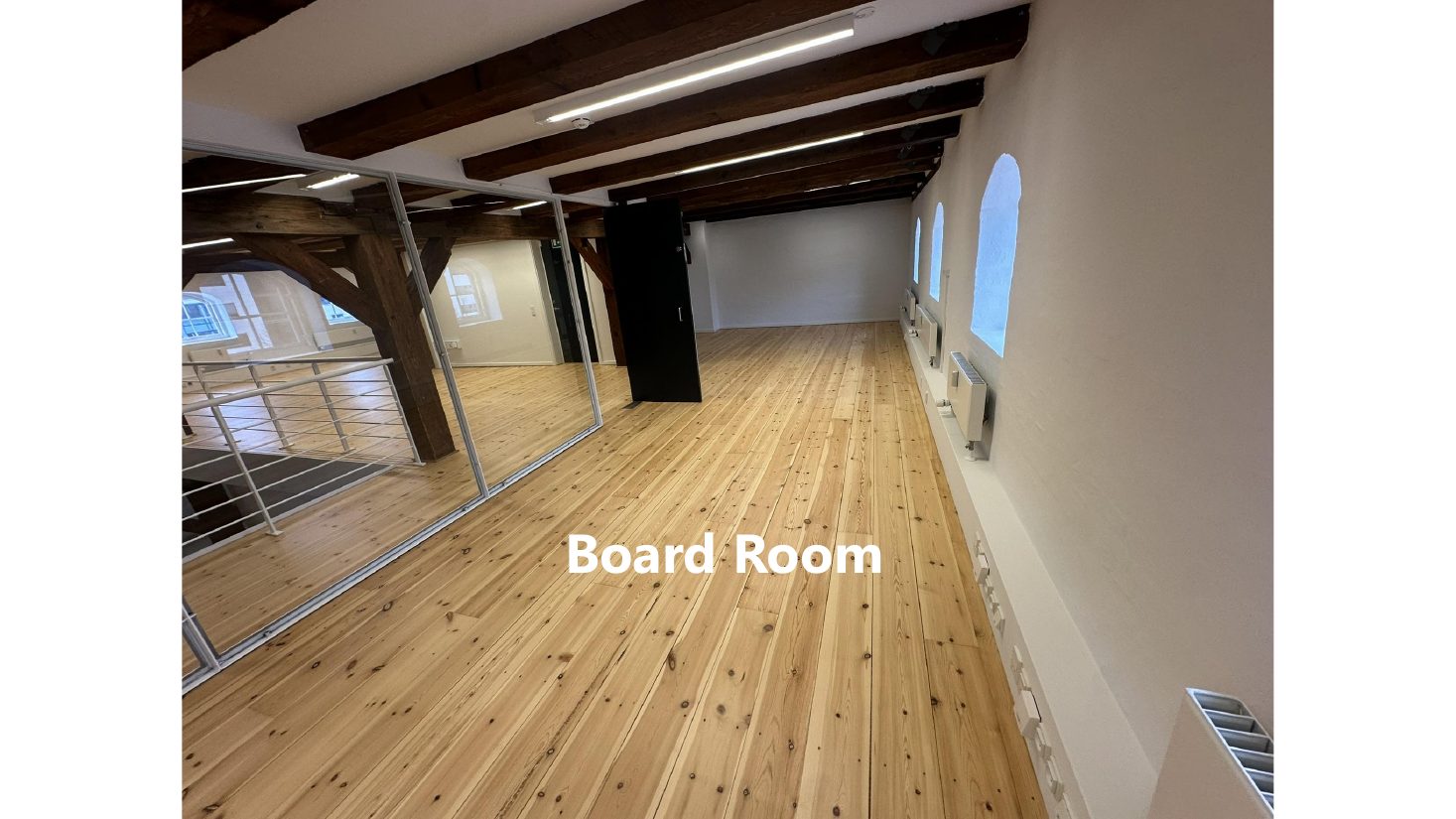 Unfurnished interior: Board room, as handed over