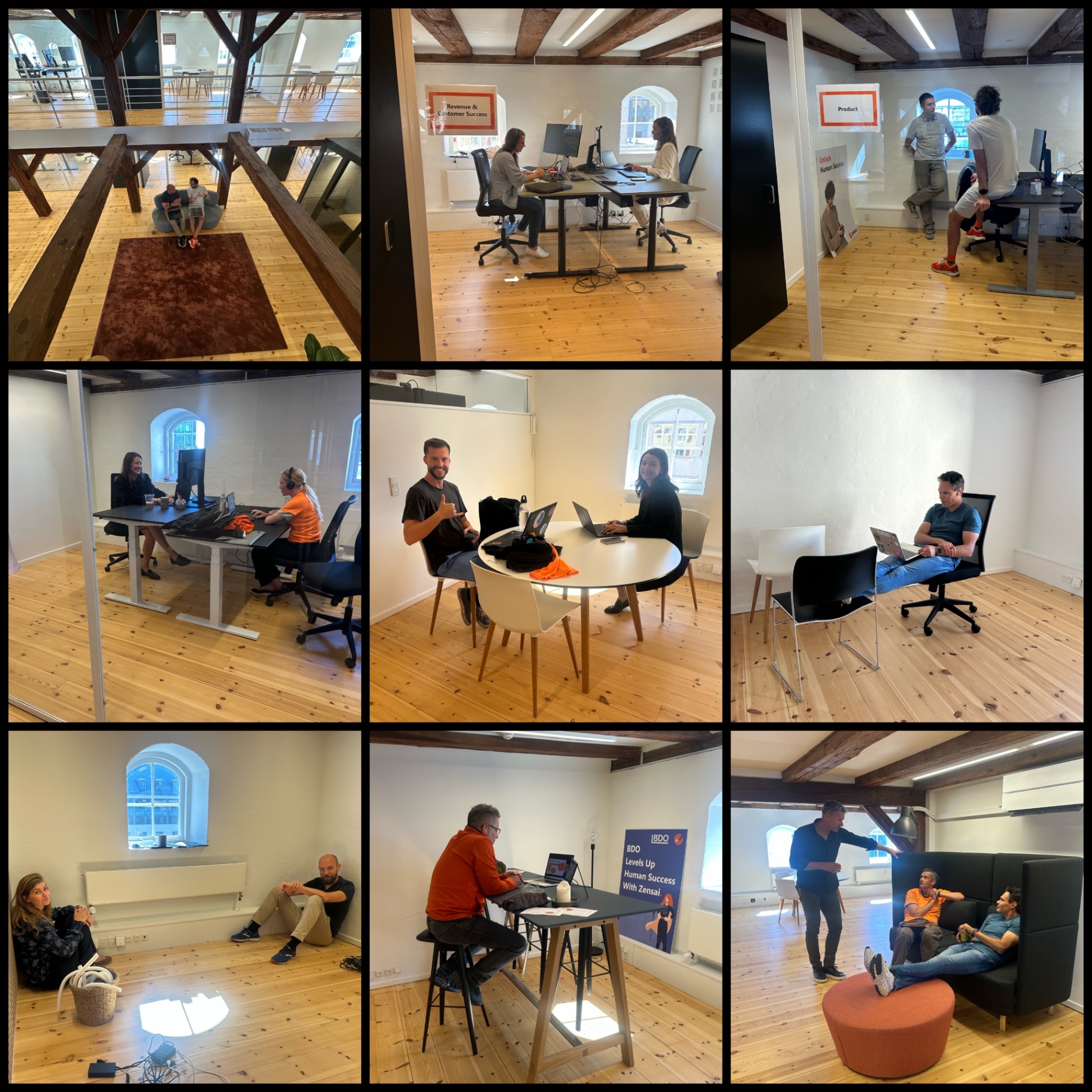 New workspaces on move-in day
