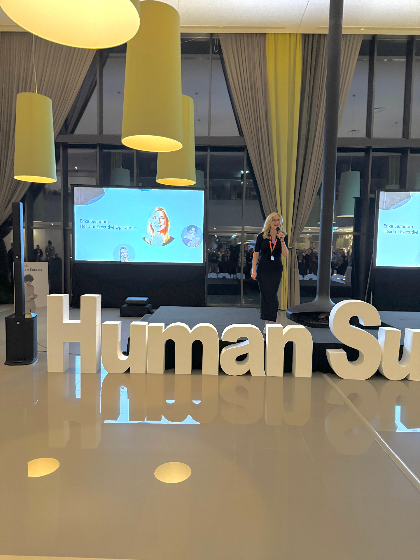 Main stage with Human Success lettering