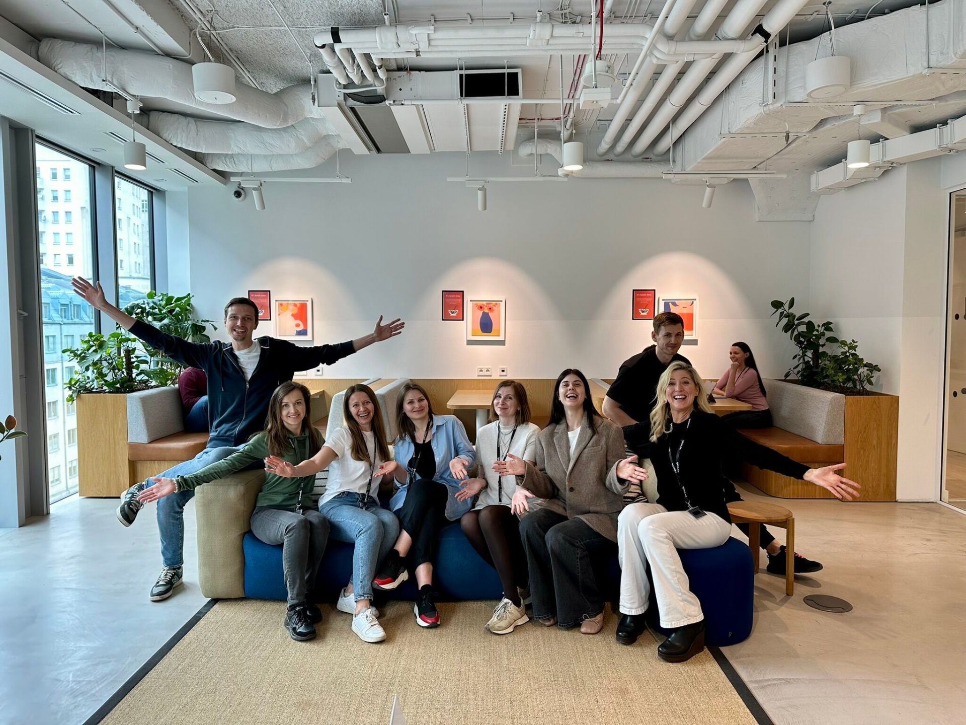 Poland team in their new office